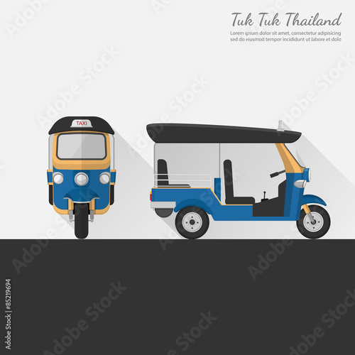 Tuk Tuk in Thailand.vector
