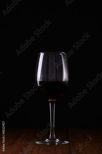 Beaker of red wine