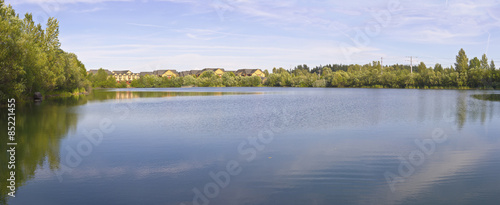 Salish Pond panorama in Fairview Oregon. © RG