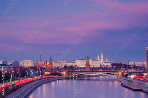 Evening over the Kremlin. Russian. City landscape