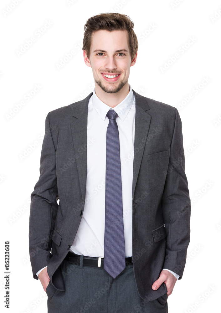 Caucasian businessman Caucasian businessman