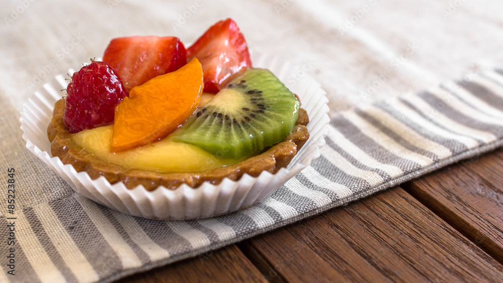 Pastry with fruit Pastry with fruit