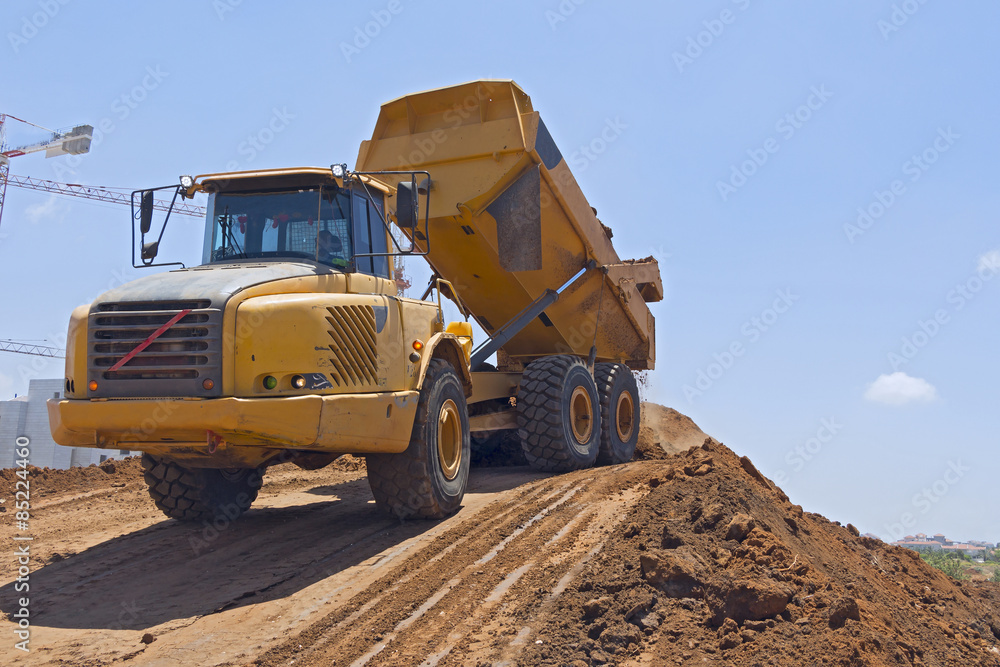 Construction of a residential area.