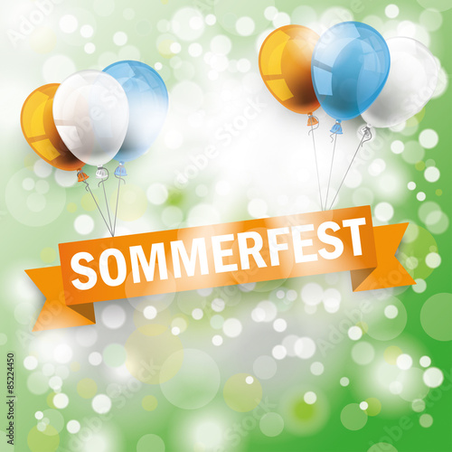 Bokeh Luftbalons Band Sommerfest