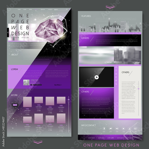 gorgeous one page website design template