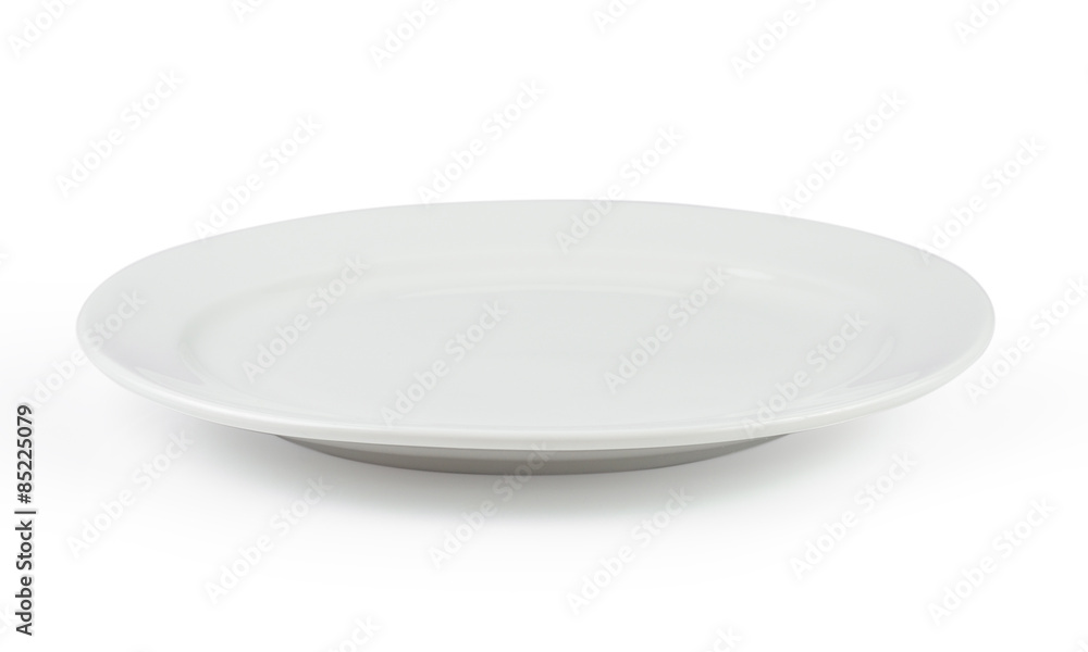 white plate on white background white plate on white background