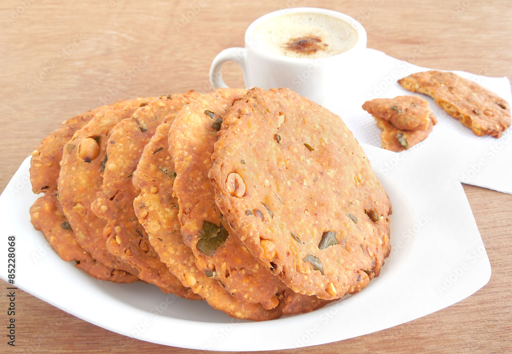 Nippattu, an Indian snack. Nippattu, an Indian snack.