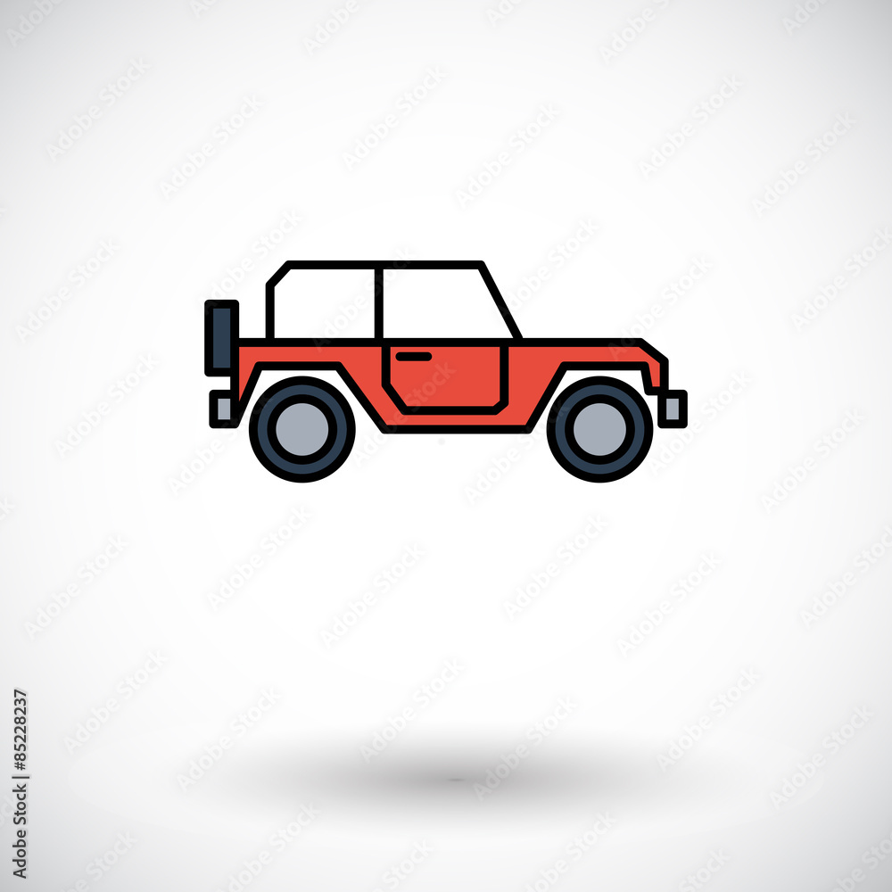 Fototapeta premium Offroad car