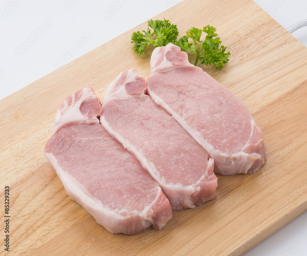 raw meat pork steak raw meat pork steak