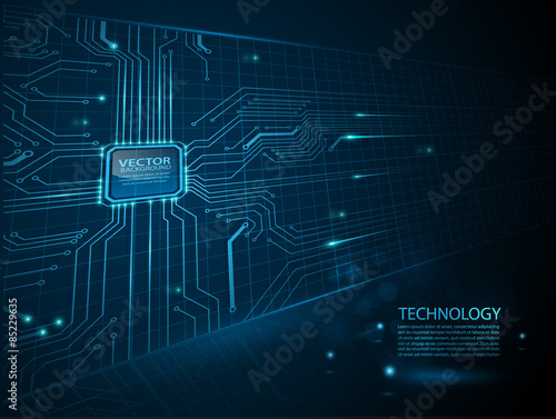 vector cpu computer technology, electronic concept.