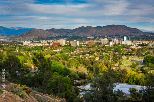 View of distant mountains and Riverside, from Mount Rubidoux Par