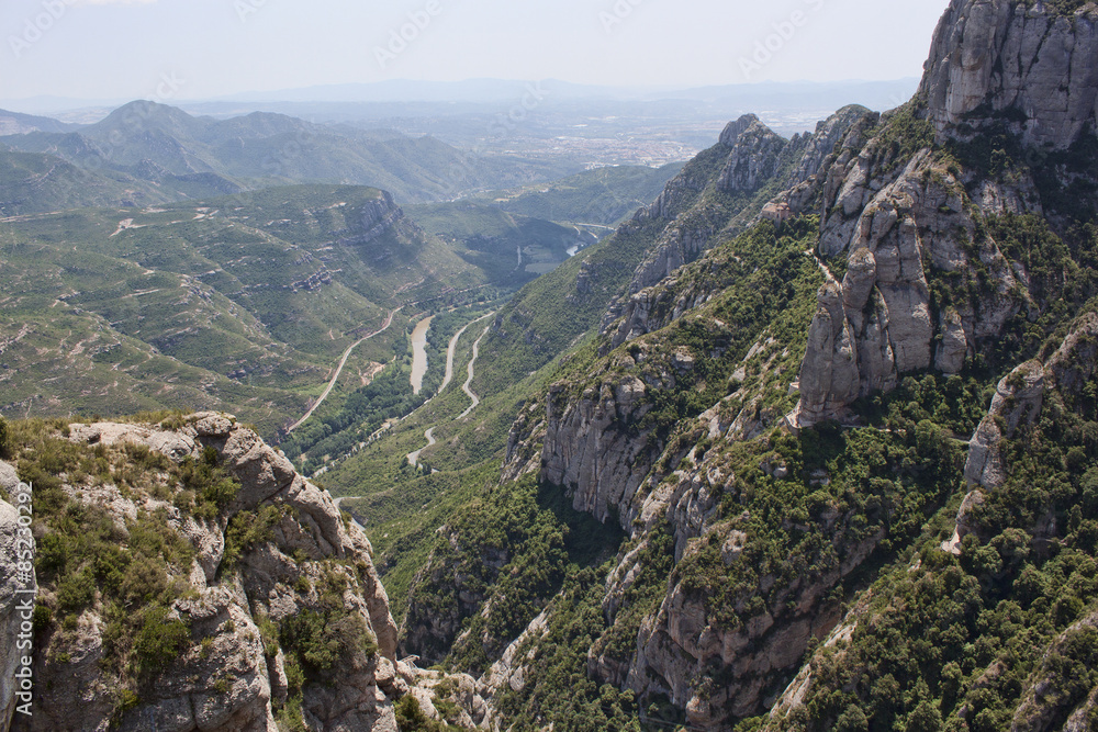 Mountains in the vicinity of Barcelona
