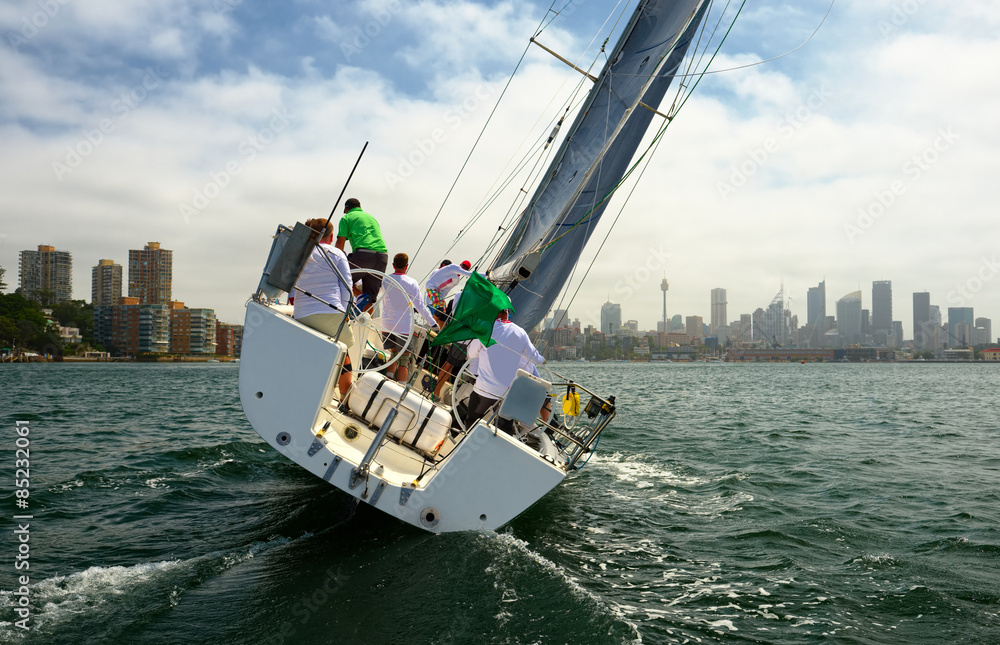 Fototapeta premium Yacht sailing