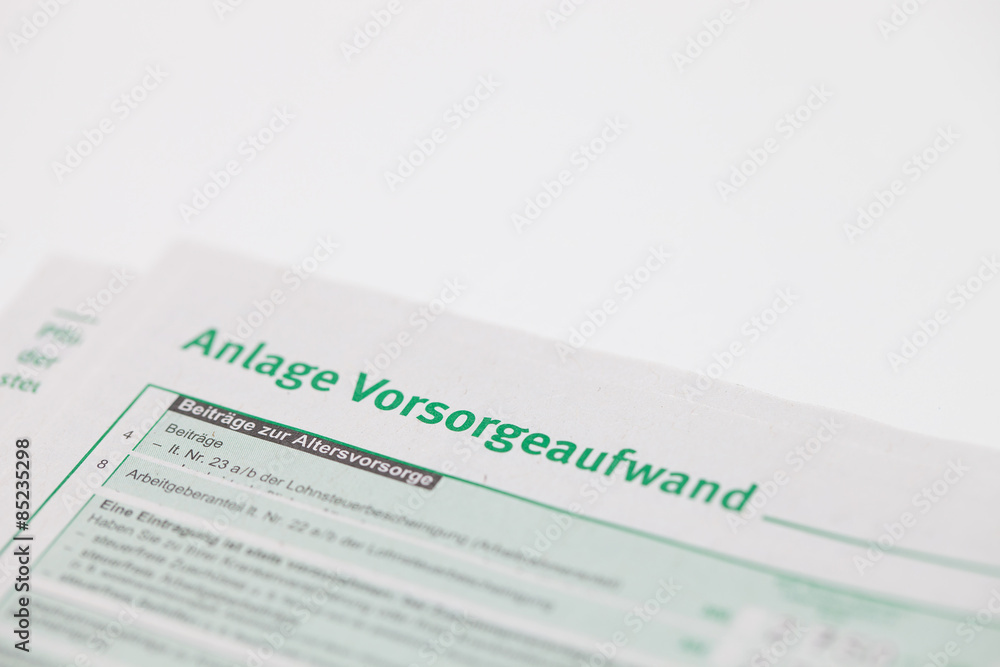 Steuer, Formular, Ausgabe, Vorsorge, Aufwand, Finanzen Steuer, Formular, Ausgabe, Vorsorge, Aufwand, Finanzen