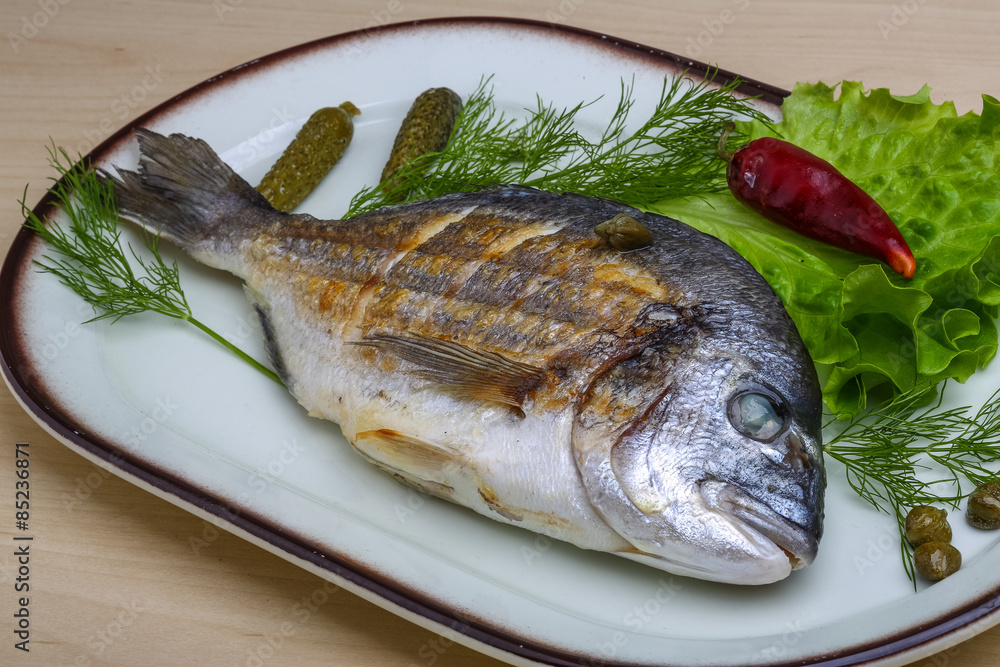 Grilled dorado