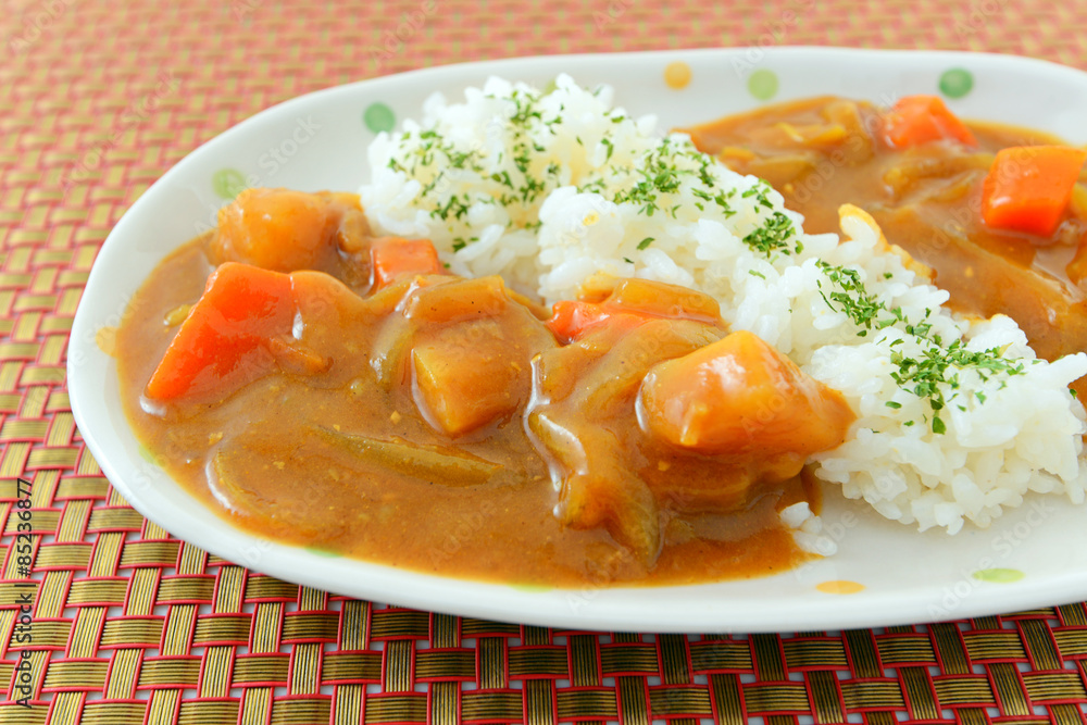 おいしそうなカレーライス おいしそうなカレーライス