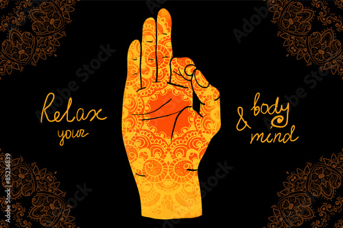 Element yoga mudra hands