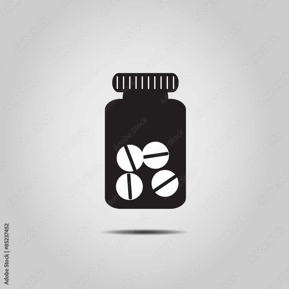 medicine bottle icon - vector illustration medicine bottle icon - vector illustration