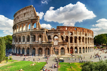 Keuken achterwand Colosseum Iconisch Colosseum in hartje Rome  © scaliger