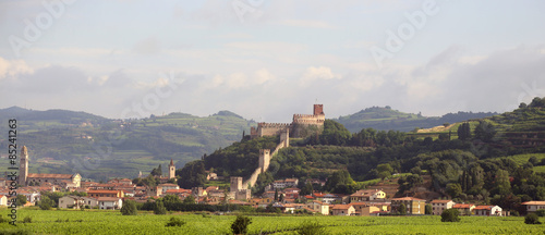 medieval castle of soave near VERONA city