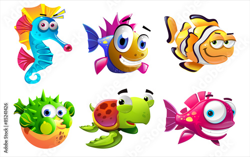 Different sea creatures