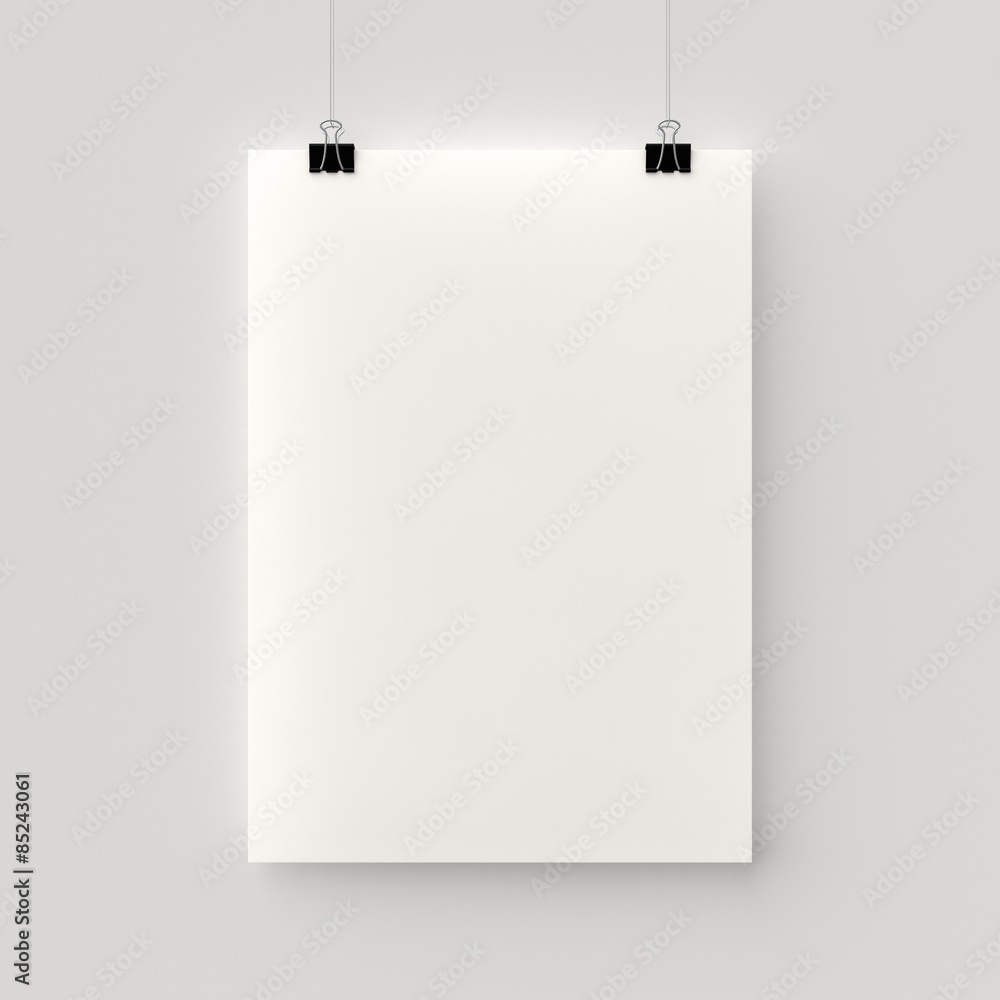 Hanging poster. Hanging poster.