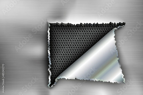 background torn metal