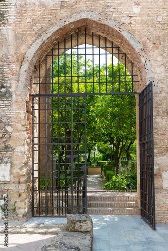 Gate to the gardens of the Alcazar in Cordoba