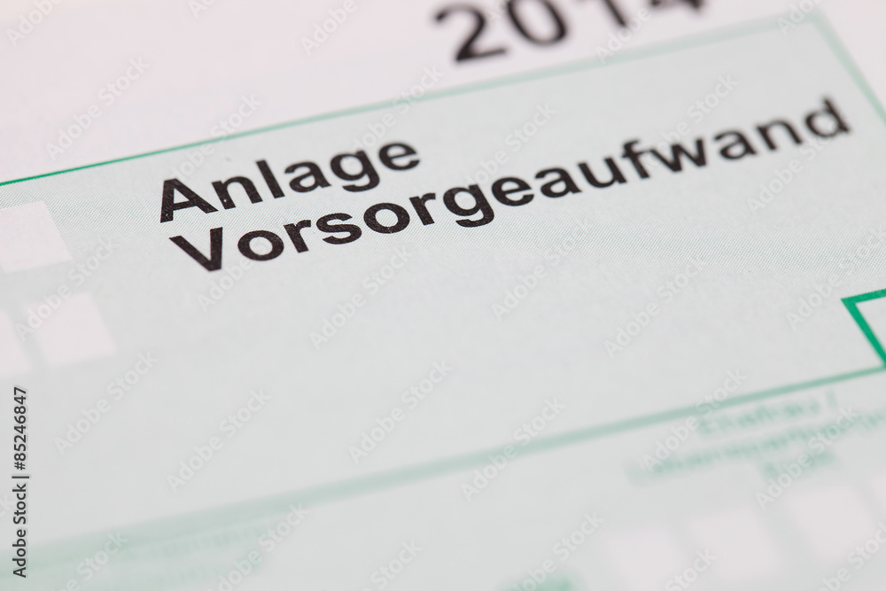 Steuer, Vorsorge, Versicherung, Formular, Geld Steuer, Vorsorge, Versicherung, Formular, Geld