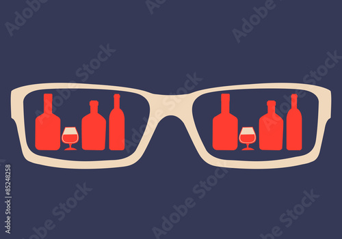 Concept alcohol addiction