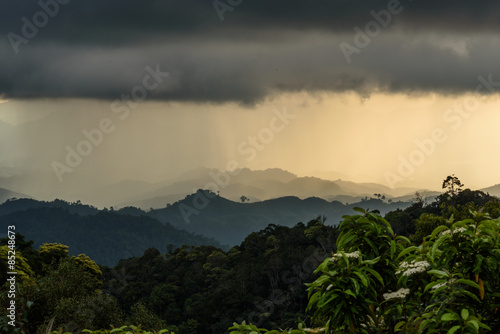 rain over mountain