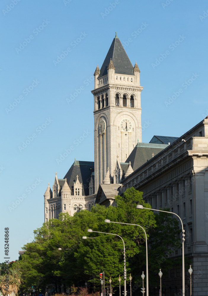 Tower of Old Post Office building Washington