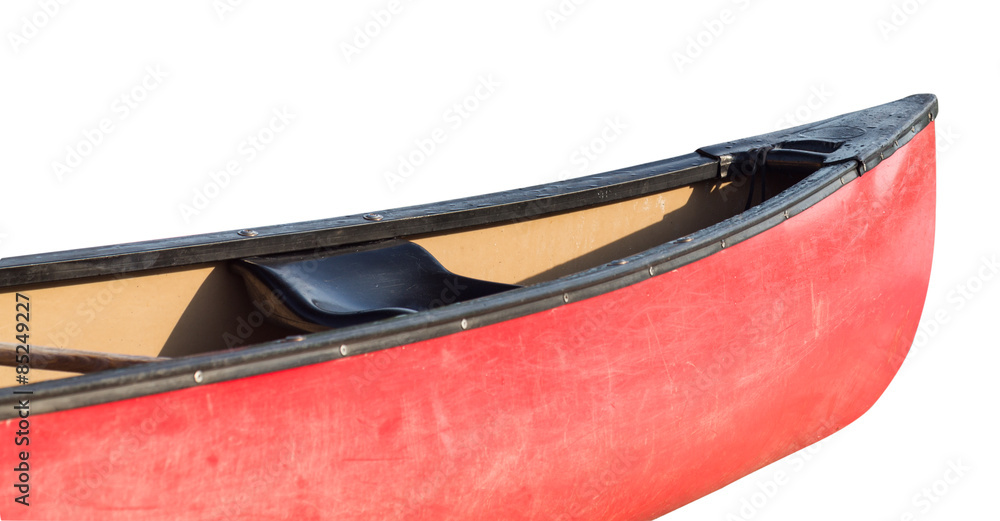 Prow or front of plastic kayak or canoe Prow or front of plastic kayak or canoe