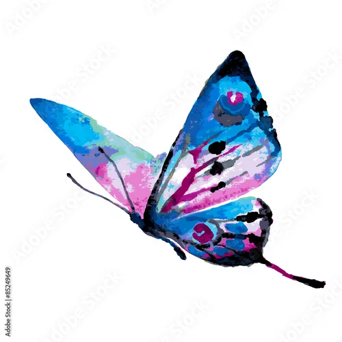 Naklejka na ścianę projekt motyli