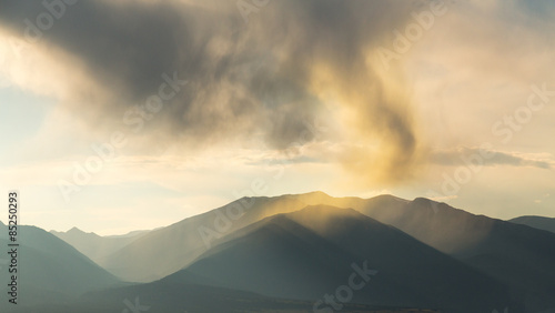 Unusual clouds over mountains of Colorado © steheap