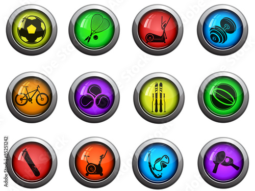 Sport equipment symbols