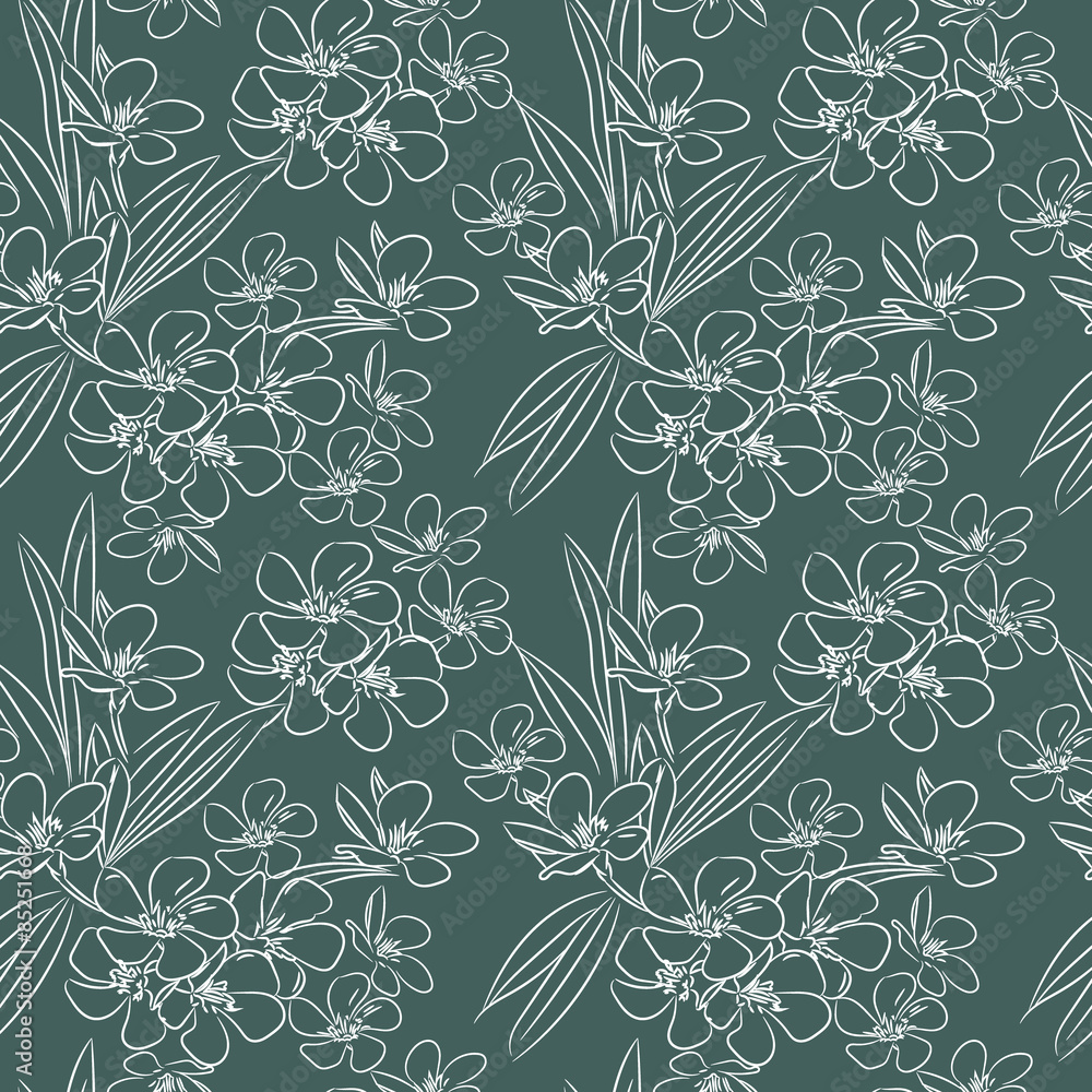 Floral sketch pattern