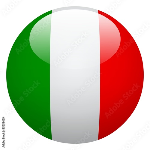 Flag, Italy button