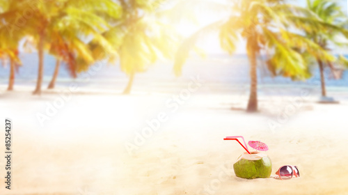 summer coconut cocktail on ...