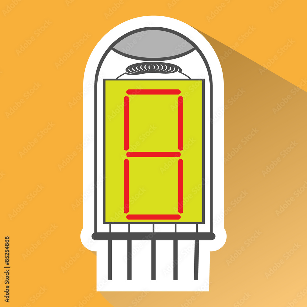 monochrome icon set with radio tubes monochrome icon set with radio tubes
