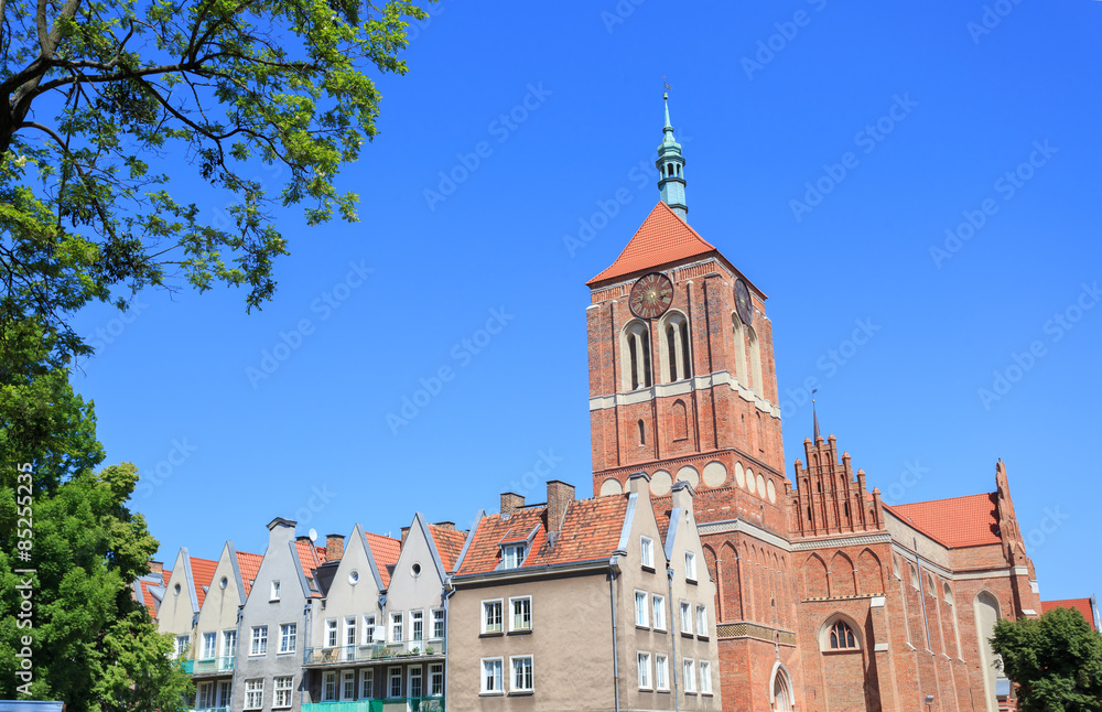 Gdańsk, średniowieczny, gotycki kościół Św. Jana przy Świętojańskiej