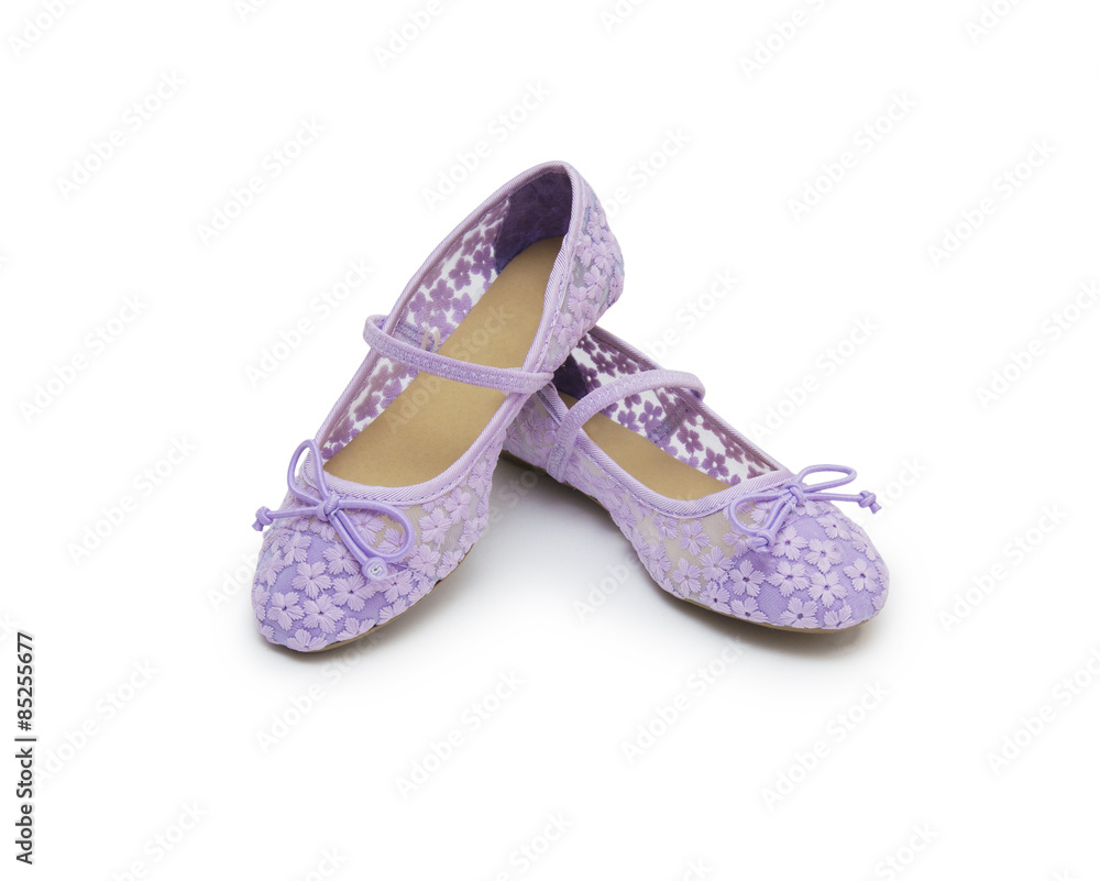 Ballet shoes isolated on the white Ballet shoes isolated on the white