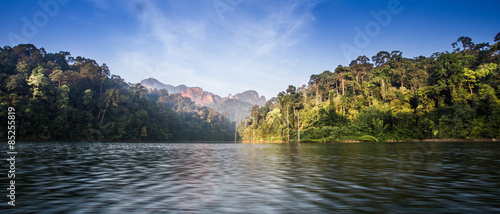 Canvas Print mountain lake