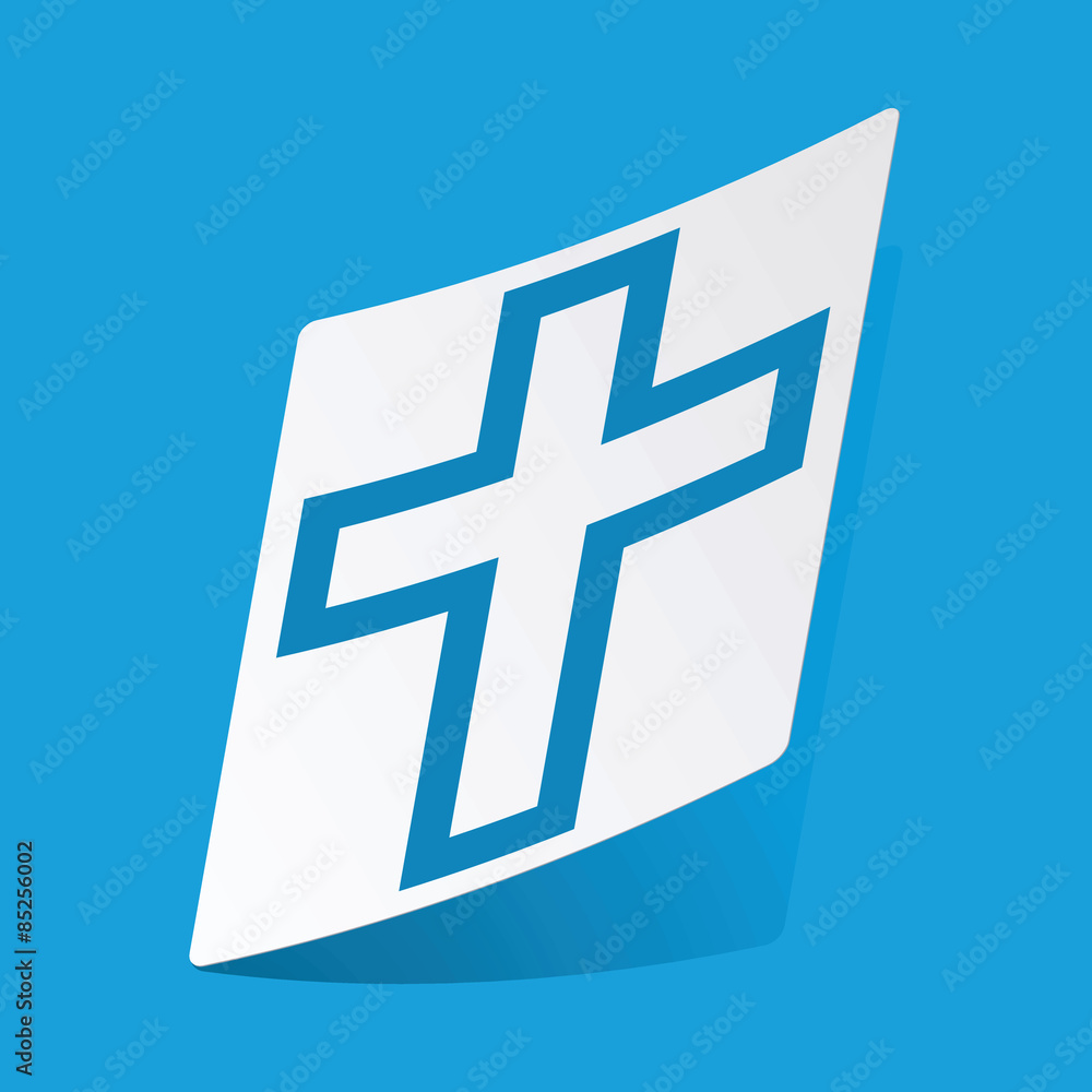 Obraz premium Christian cross sticker