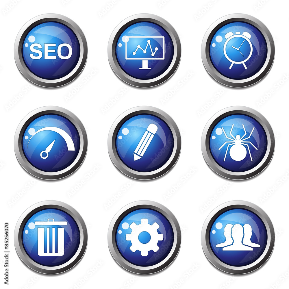 SEO Internet Sign Blue Vector Button Icon Design Set 8 SEO Internet Sign Blue Vector Button Icon Design Set 8