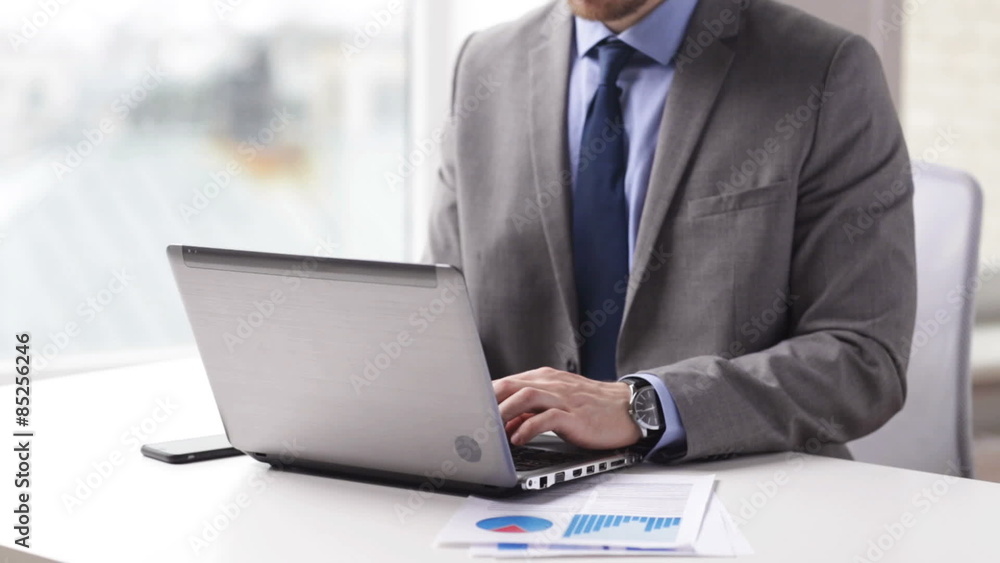 close up of businessman hands typing on laptop close up of businessman hands typing on laptop