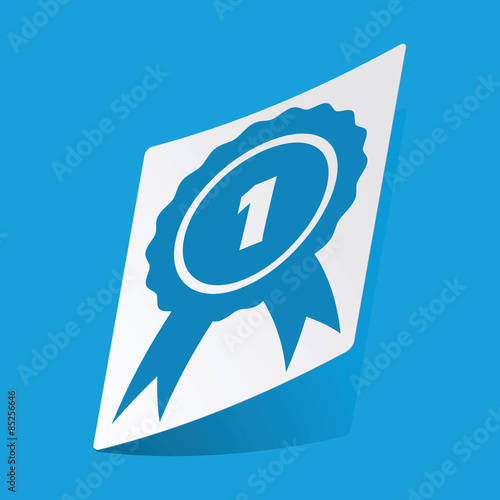 First place sticker