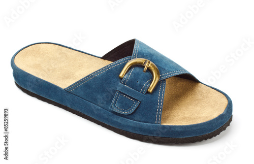 blue slipper