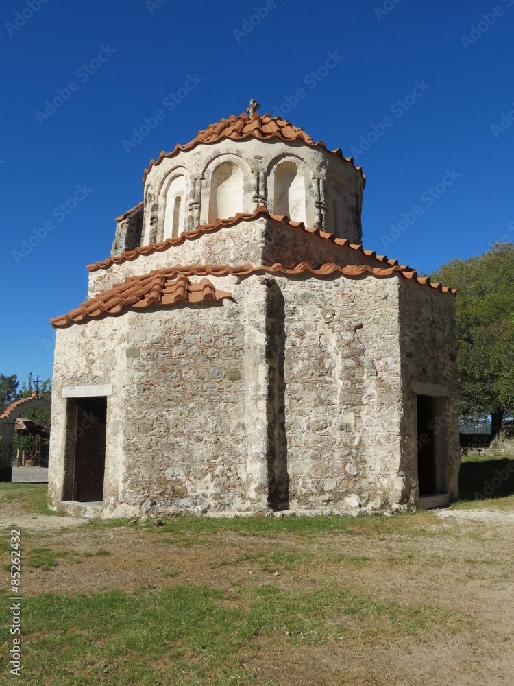 Grèce - Ile de Rhodes - Coupole de l'Eglise Nikolaos Fountoukli