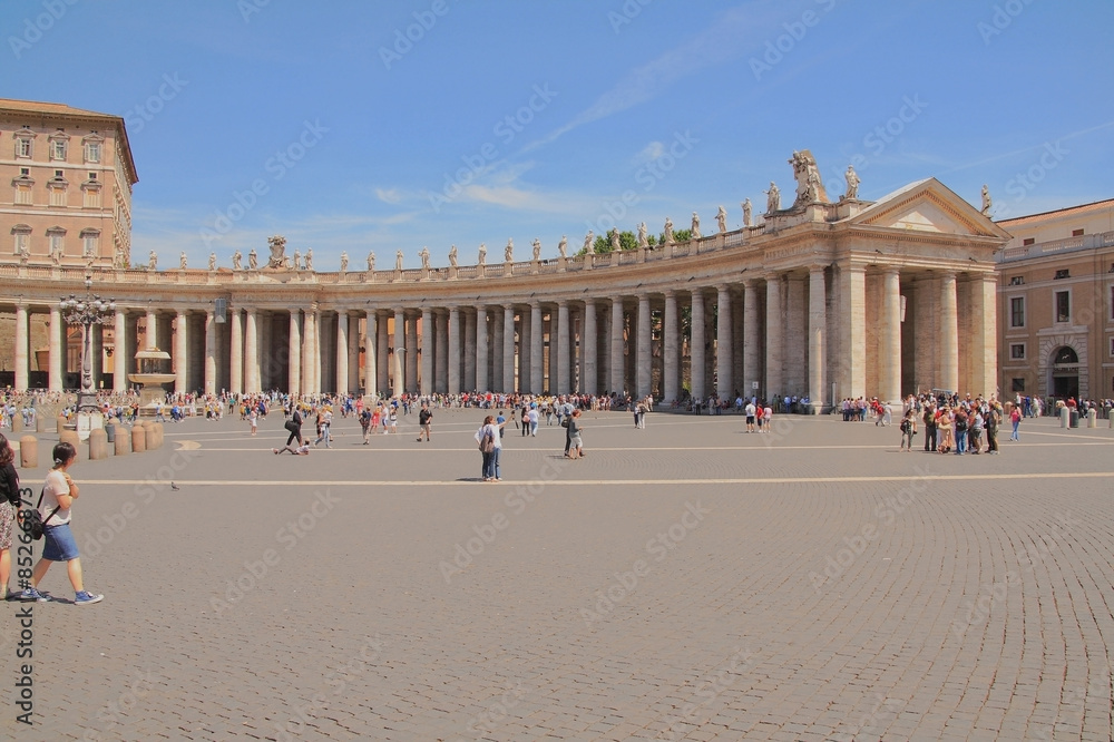 Bernini's colonnade, Saint Peter's Square. Vatican, Rome, Italy